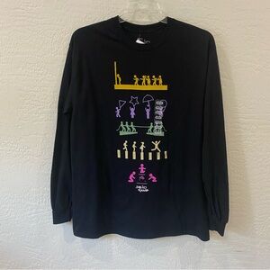 Netflix Black Squid Game Long Sleeve Shirt - sz medium